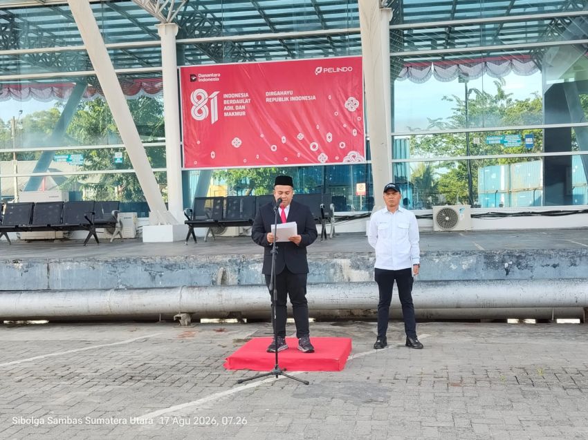 Branch Manager PT Pelindo Sibolga Pimpin Upacara Peringatan HUT Ke 81 Kemerdekaan RI