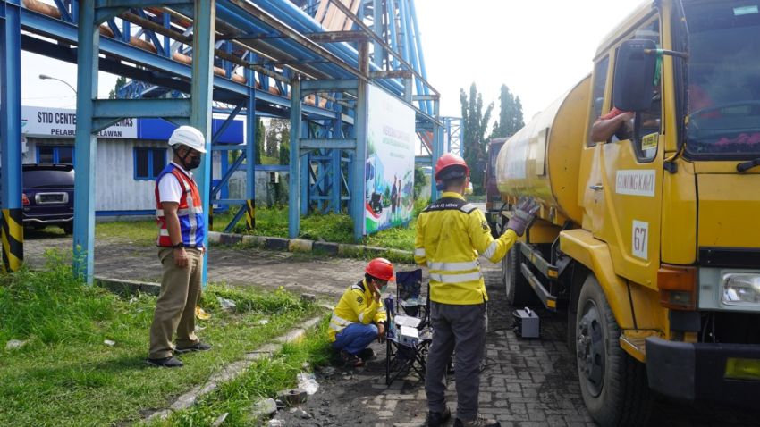 Pelindo Regional 1 Gelar Uji Emisi Kendaraan di Pelabuhan Belawan