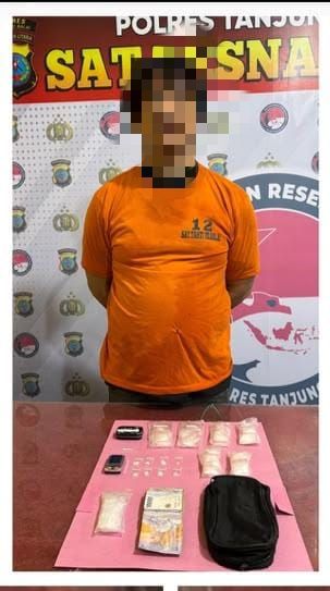 Residivis Ditangkap, Satresnarkoba Tanjungbalai Sita 73,21 Gram Sabu