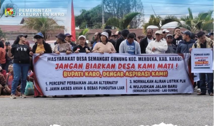Pemkab Karo Tampung Aspirasi Warga Semangat Gunung Soal Jalan dan Keamanan