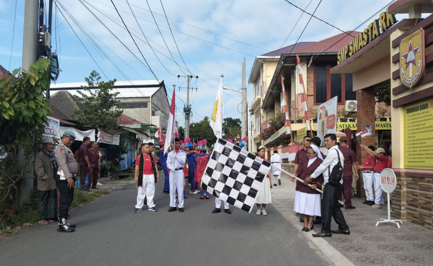 Meriahkan HUT RI ke-81, SMP Bintang Timur Pematangsiantar Gelar Lomba, Upacara dan Pawai