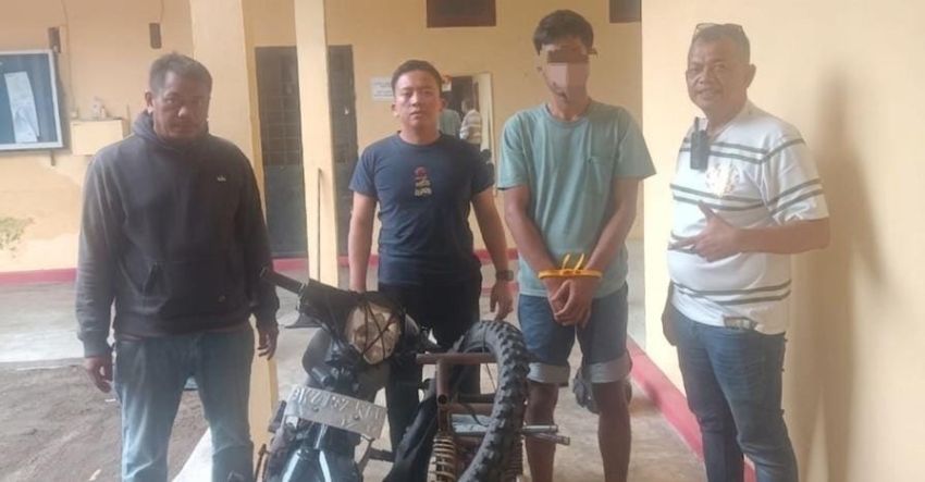 Polsek Dolokmasihul Bekuk Tersangka Pencurian Sepeda Motor