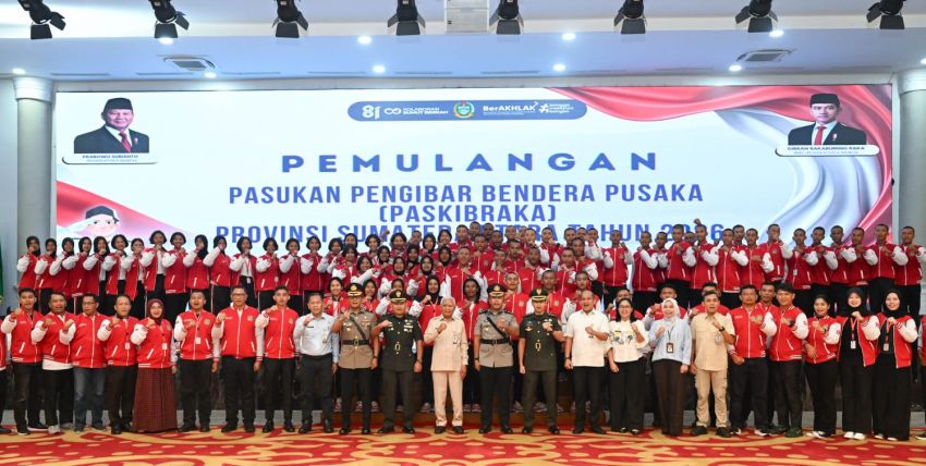 Tuntas Jalankan Tugas HUT ke-81 RI, Wagub Sumut Lepas Pemulangan 74 Paskibraka