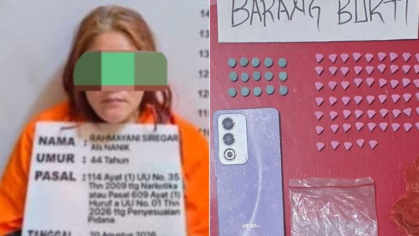 Terlibat Peredaran Ekstasi, Wanita 44 Tahun Ditangkap Satresnarkoba Polres Labuhanbatu