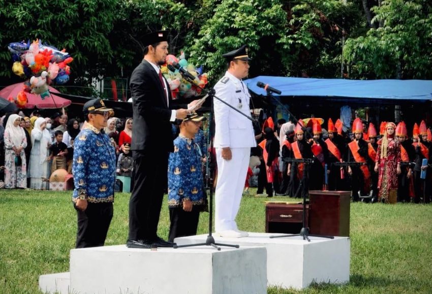 HUT ke-81 RI, D A Rajai Siregar Bacakan Teks Proklamasi di Aeknatas