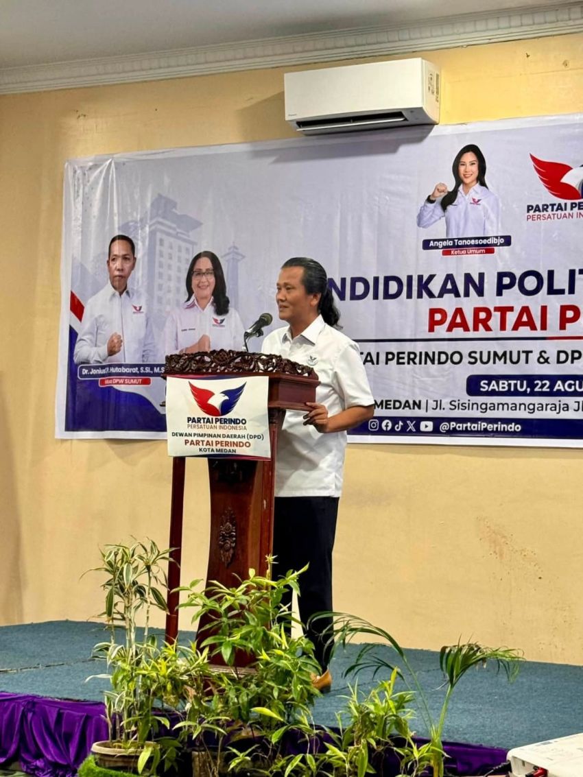 Rekomendasi Pendidikan Politik Kader Muda, Partai Perindo Harap Drainase di Medan Amplas Ditata Antisipasi Banjir