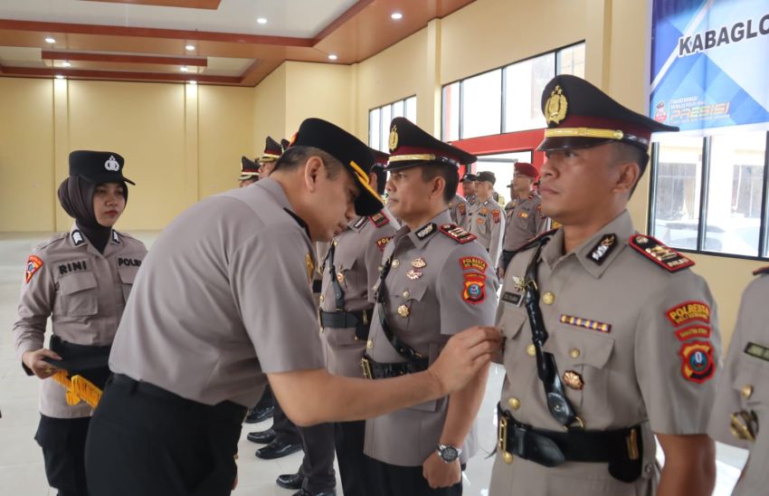 Kabag Log dan 3 Kapolsek Polresta Deliserdang Sertijab