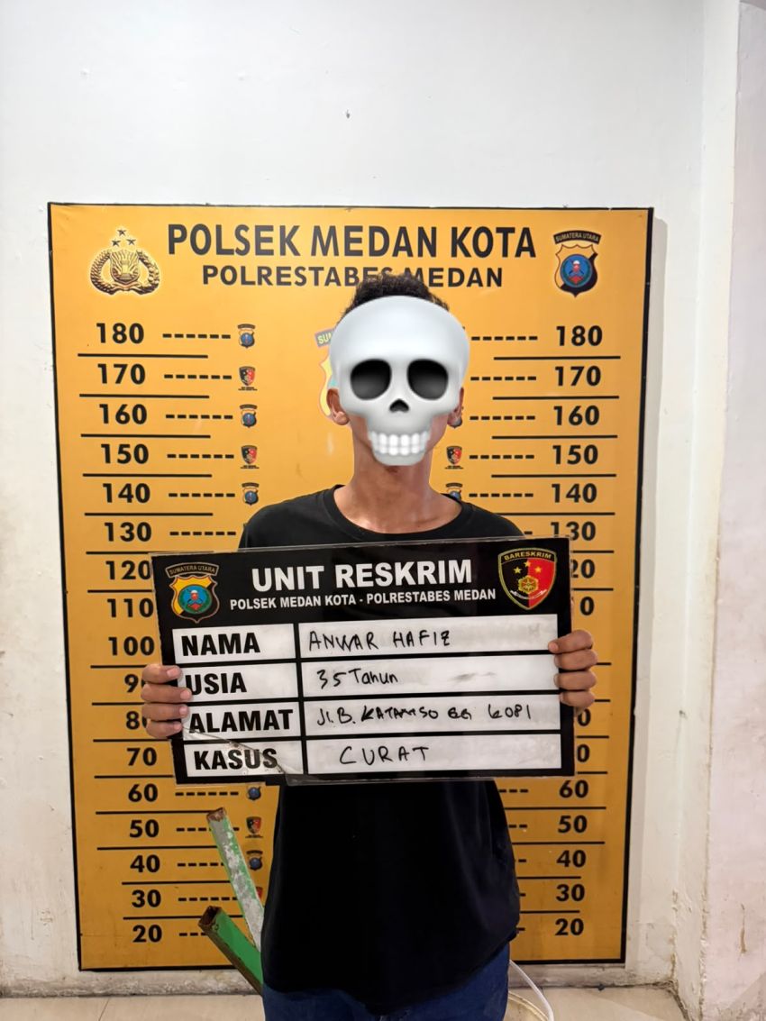 Pencuri Perkakas Pertukangan dari Rumah yang Direnovasi di Medan Maimun Ditangkap