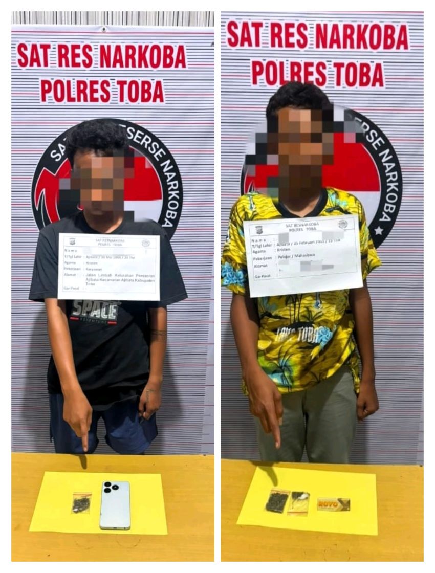Bawa Ganja ke Sekolah, Seorang Siswa SMA Ditangkap Polres Toba