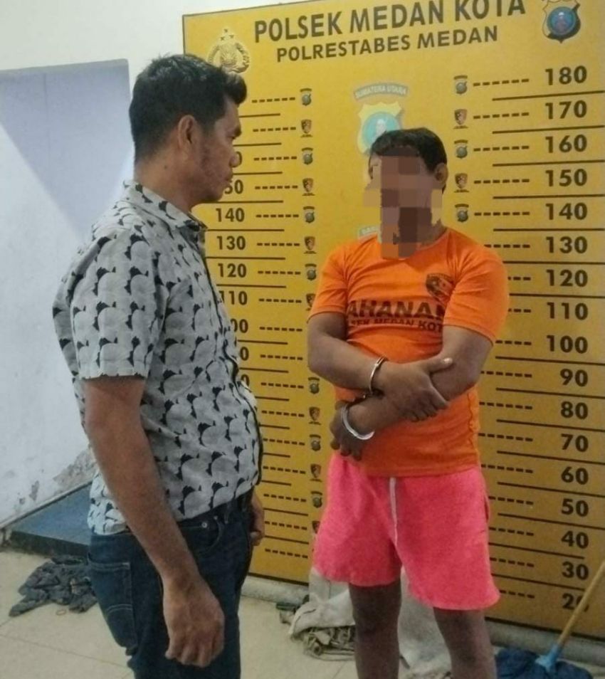 Polsek Medan Kota Ciduk Pelaku Bongkar Salon