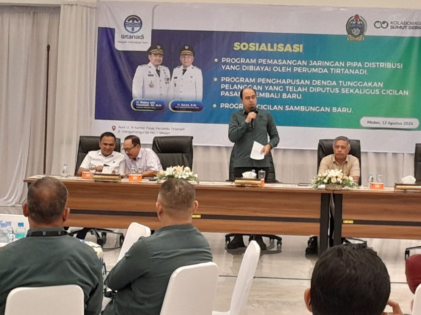 Dukung Program Gubsu, Tirtanadi Gratiskan Pipa Distribusi Air Bersih Minimal Layani 5 Rumah