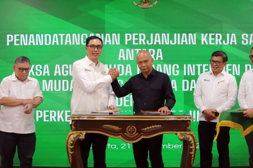 Jamdatun Bersama Jamintel dan Dirut PTPN III Teken 2 PKS: Perkuat Tata Kelola, Sinergitas dan Memitigasi Risiko