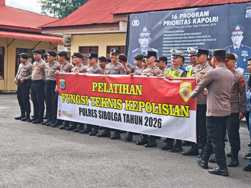 Polres Sibolga Gelar Pelatihan Fungsi Reserse Narkoba