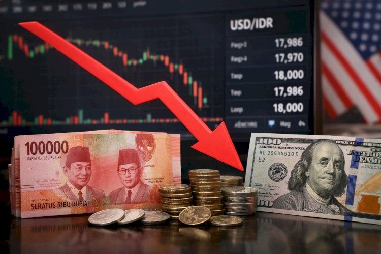 Tekanan Jual Surat Utang AS Memburuk, Rupiah Melemah Dekati Level 18.000