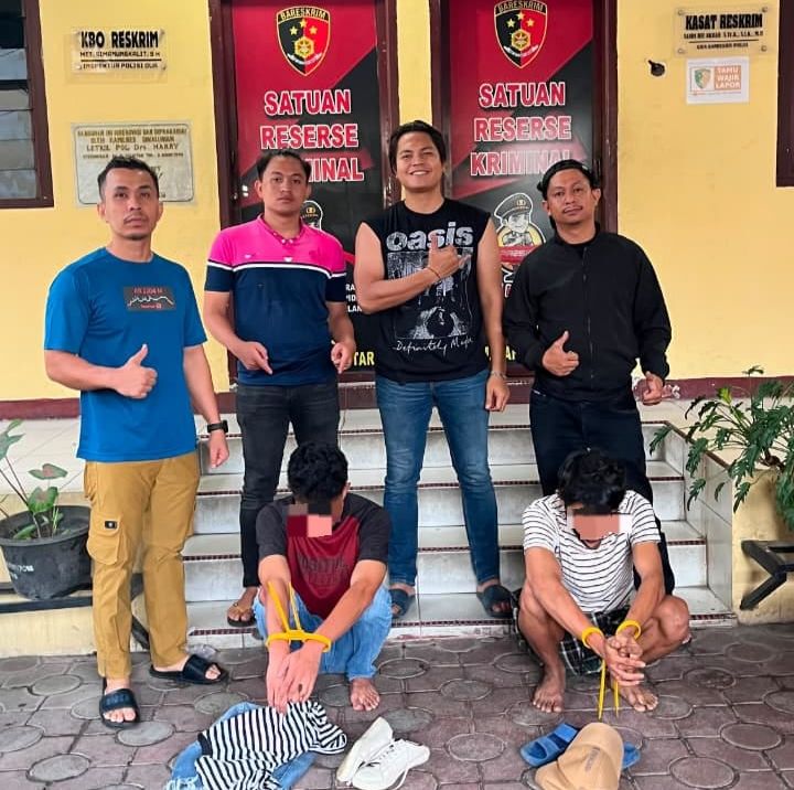 Sat Reskrim Polres Pematangsiantar Bekuk Dua Pelaku Curanmor