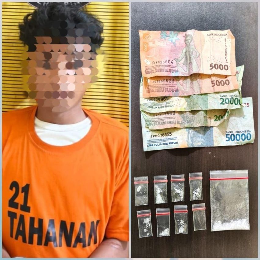 Diduga Edarkan Sabu, Pemuda 18 Tahun Ditangkap di Binjai