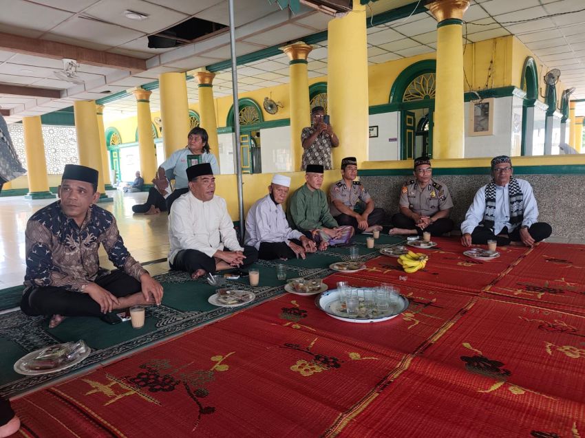Polres Tanjungbalai Hadiri Peringatan Maulid Nabi di Masjid Raya Sultan Ahmadsyah, Ajak Masyarakat Jaga Kamtibmas