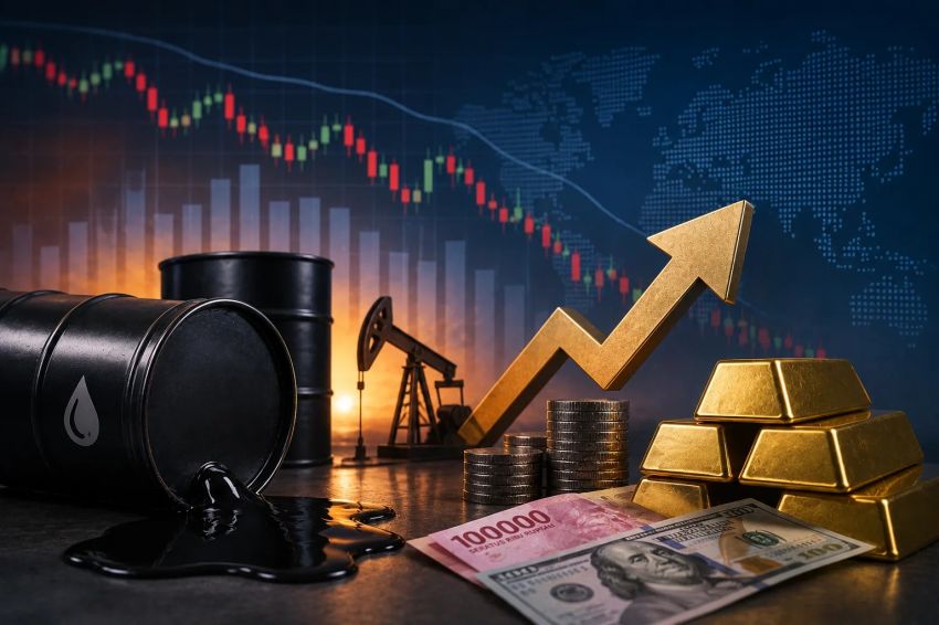 Harga Minyak Mentah Naik ke 108 Dolar AS, IHSG, Rupiah Terkoreksi, Harga Emas Rp2,48 Juta/Gram