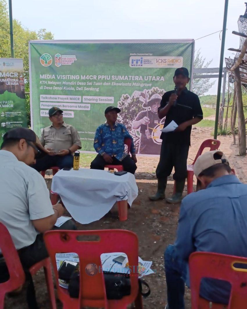 Rehabilitasi dan Pemulihan Mangrove, M4CR PPIU Gandeng Media Tanam Bakau di Pantai Labu