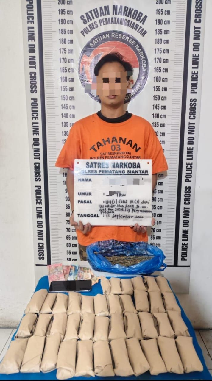 Simpan 38 Paket Ganja di Kamar Mandi, Pemuda 20 Tahun Ditangkap Polisi