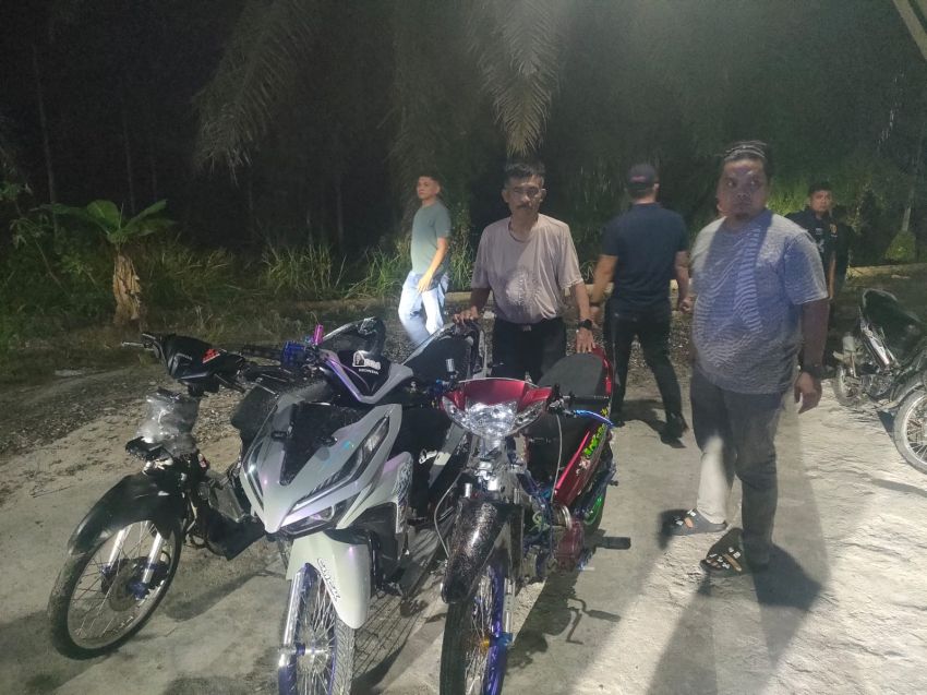 Patroli Gabungan Polres Batubara Amankan Remaja dan 4 Sepeda Motor Diduga untuk Balap Liar