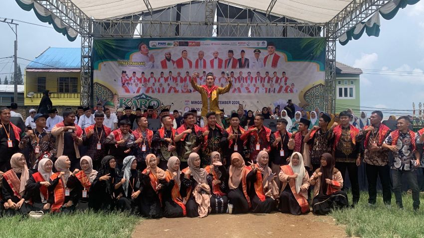 &lrm;Umat Muslim Tanah Karo Bermunajat, Doa Bersama Untuk Gunung Sinabung