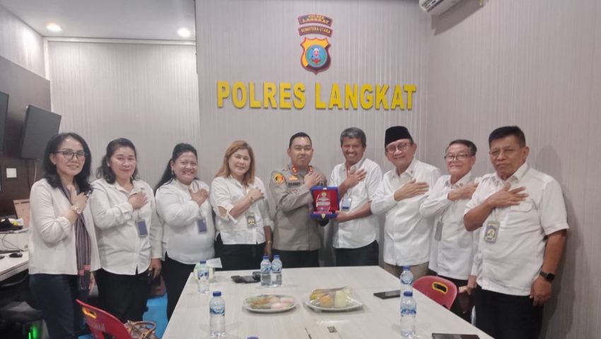Audiensi ke Kapolres Langkat, MPKW Sumut-Aceh Dorong Kebangkitan Sekolah Kristen