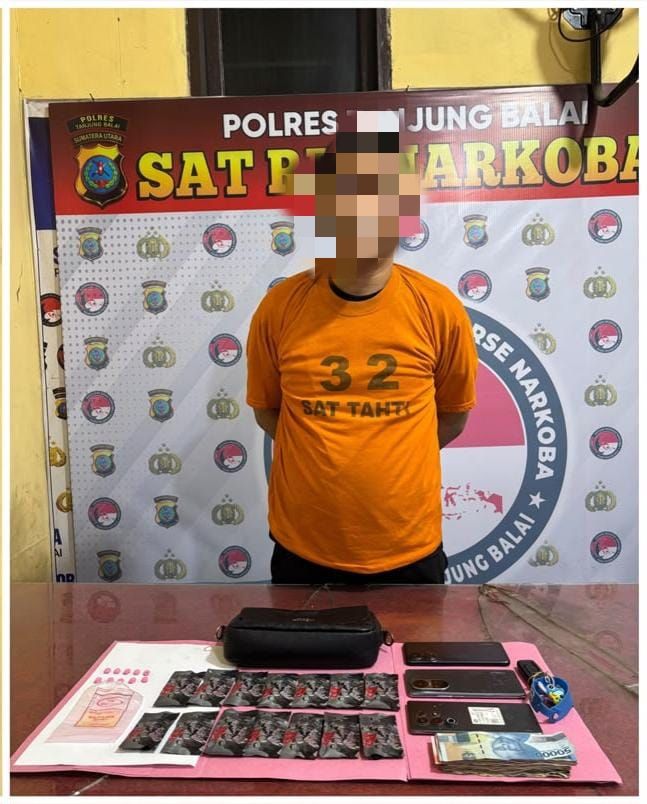 Polres Tanjungbalai Ringkus Pengedar Narkoba Cair Etomidate dan Ekstasi di Hotel