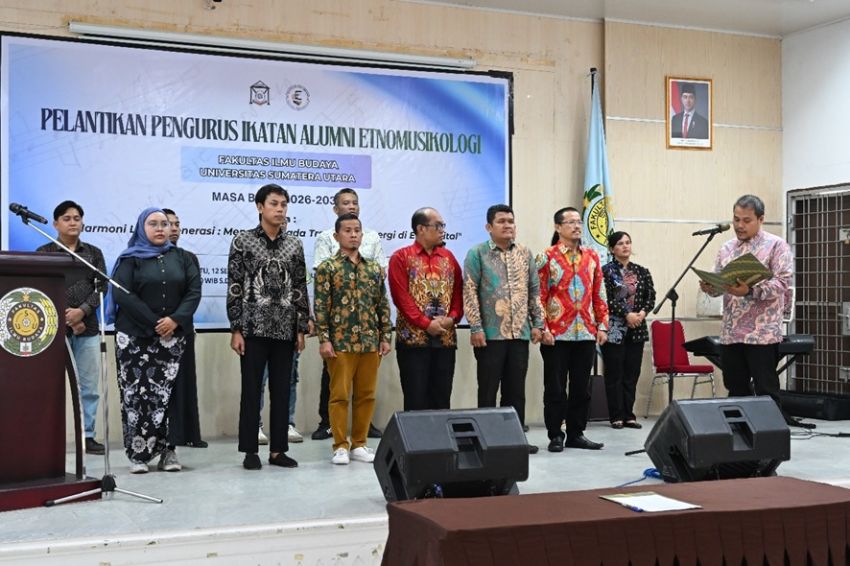 IKA Etnomusikologi FIB USU Periode 2026-2030 Dilantik