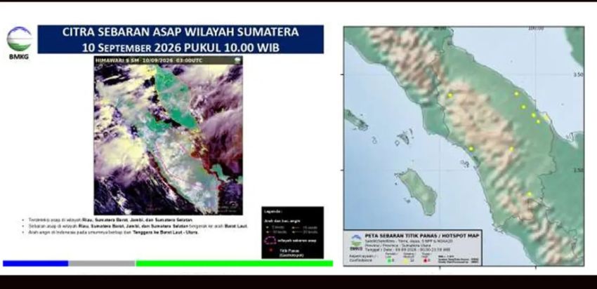 12 Hotspot Terdeteksi di Sumut, BBMKG Pastikan Tak Ada Sebaran Asap