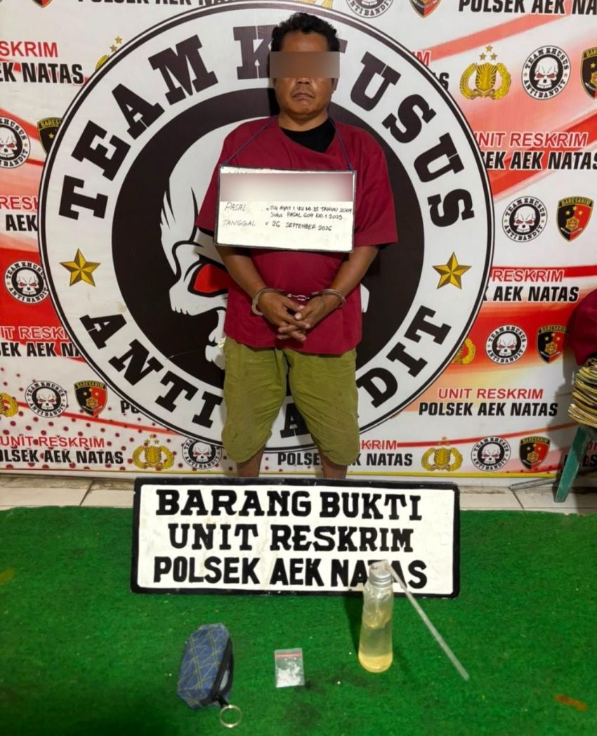 Diduga Miliki Sabu, Pria 43 Tahun Diamankan di Pondok Kosong, Labura