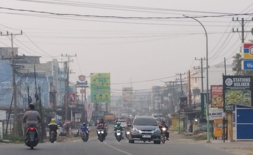 Kabut Asap Kembali Selimuti Labuhanbatu, Bupati Imbau Warga Pakai Masker