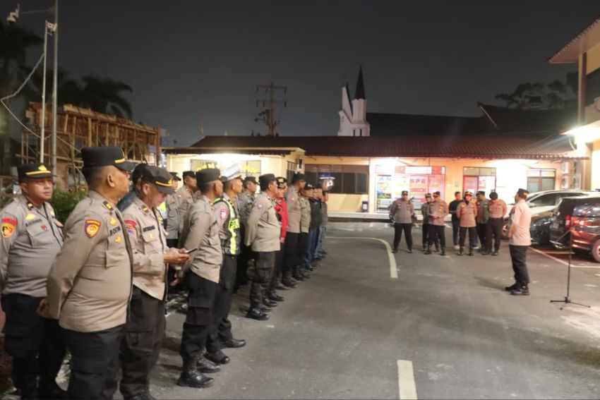 Kapolres Pematangsiantar Pimpin Apel KRYD, Sasar Geng Motor hingga Knalpot Brong
