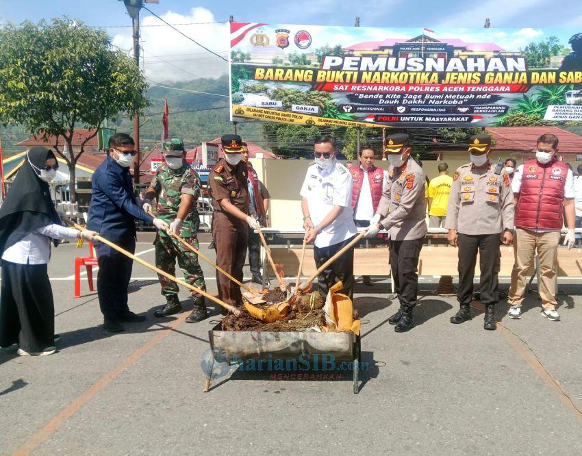 Bupati Aceh Tenggara Apresiasi Kinerja Kapolres dan Jajaran Atas Komitmen Memberantas Narkoba