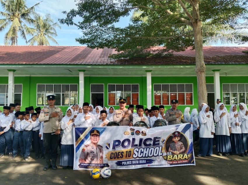 Polres Batubara Gelar Police Go To School Serentak di 19 Sekolah