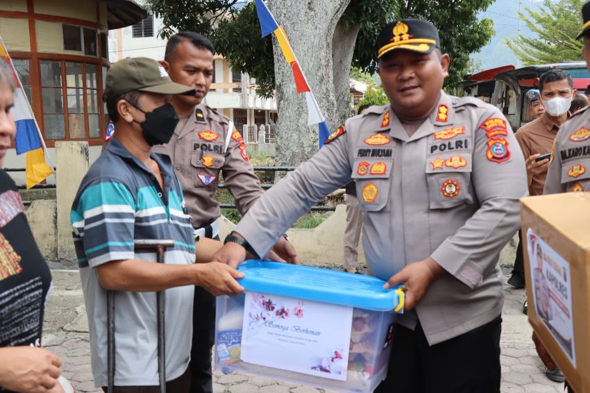 Kunker ke Muara, Kapolres Taput Sampaikan Pesan Kamtibmas di SMA Negeri 1 Muara
