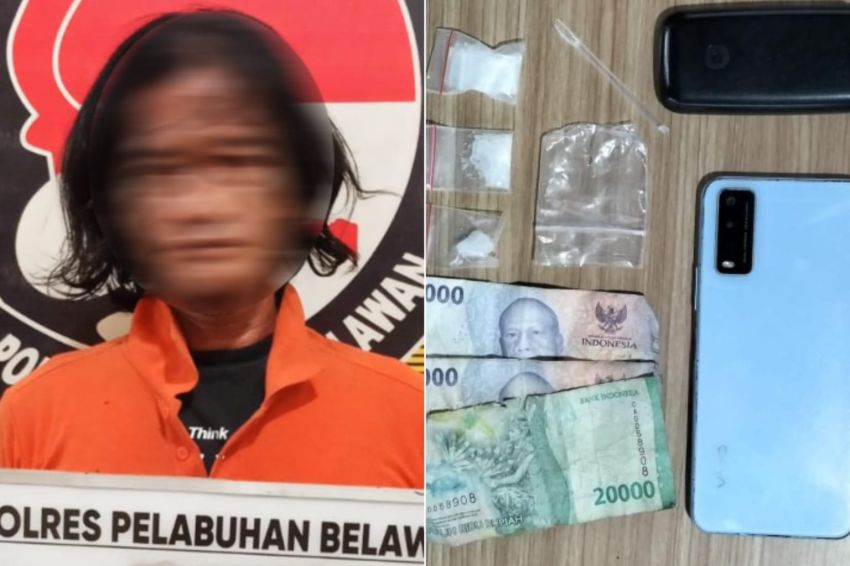 Polres Belawan Ringkus Pengedar Sabu di Labuhan Deli