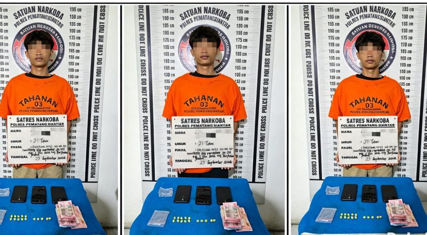 Polisi Ungkap Peredaran Ekstasi di Siantar, 3 Pemuda Dibekuk di Jalan Rakutta