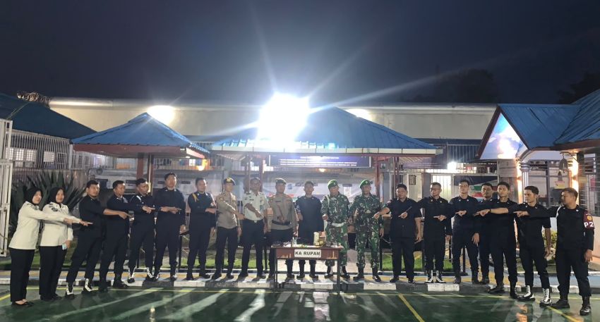 Tim KPR Rutan Tarutung Bersama TNI dan Polri Lakukan Razia ke Blok Hunian