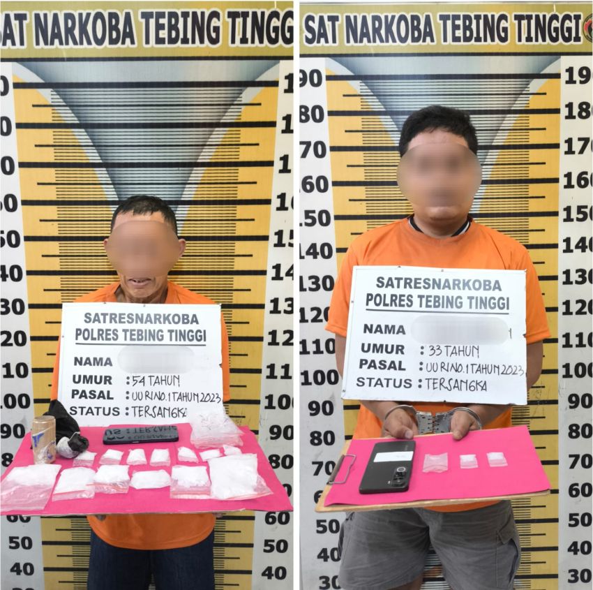 Polres Tebingtinggi Ringkus 2 Pria Pemilik Narkotika di Sergai, Sita 257 Gram Lebih Sabu