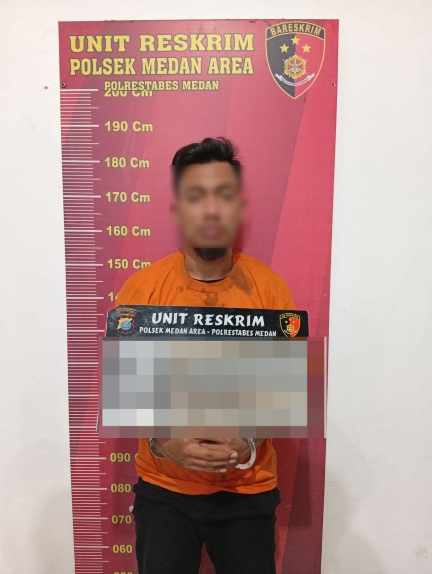 Kaca Spion Innova Dicuri Saat Terparkir di Depan Rumah, Pria 28 Tahun Dibekuk Polsek Medan Area
