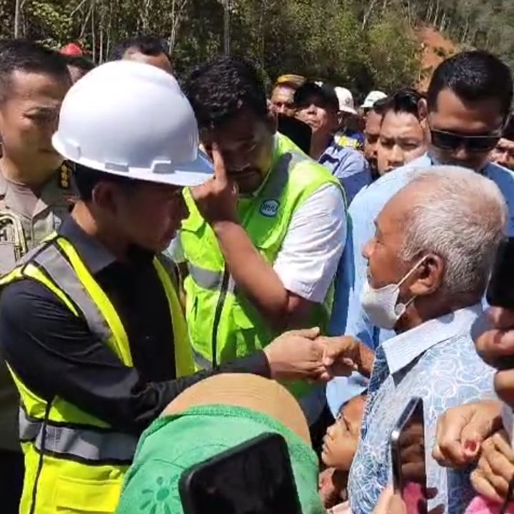 Kunjungi Sabo Dam Tapteng, Gibran Disambut Jeritan Warga Minta Jadup