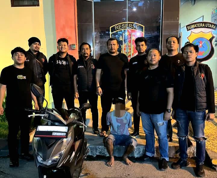 Tim URC Polresta Deliserdang Tangkap Terduga Curanmor Saat Patroli