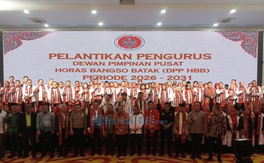 Pengurus DPP Horas Bangso Batak Periode 2026-2031 Resmi Dilantik, Lamsiang Sitompul Jadi Ketua Umum