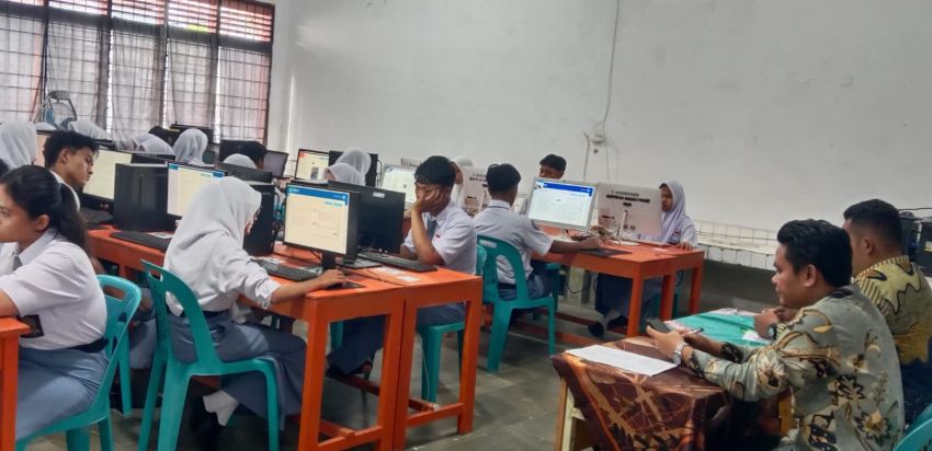 Diikuti 345 Siswa Kelas XII, SMAN 1 Dolok Batunanggar Gelar TKA