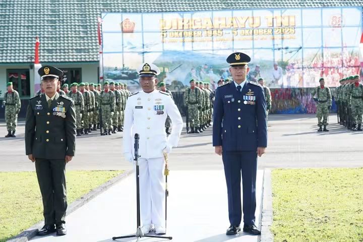 Upacara HUT ke-81 TNI di Korem 023 KS Berlangsung Khidmat