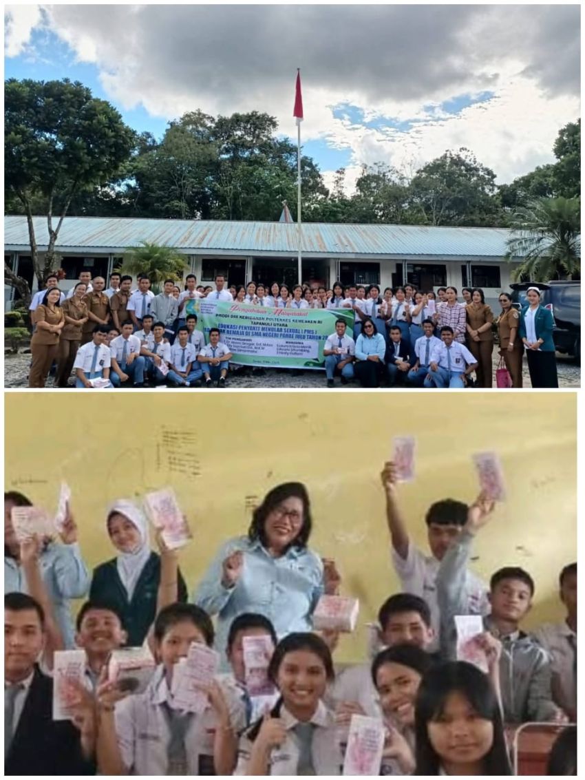 Poltekkes Kemenkes Taput Edukasi Siswa SMA Negeri 1 Pahae Julu tentang Bahaya PMS