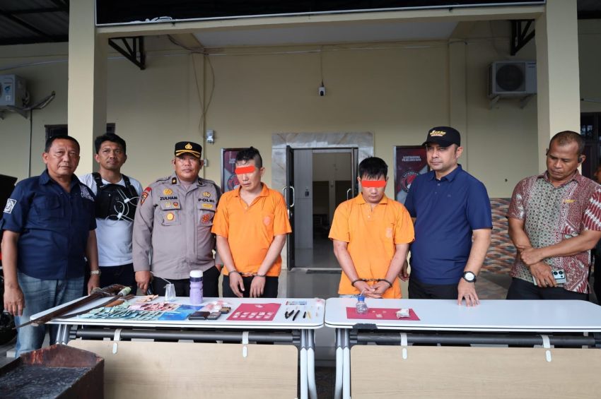 Tiga Pria Diamankan dalam Gerebek Sarang Narkoba di Batubara