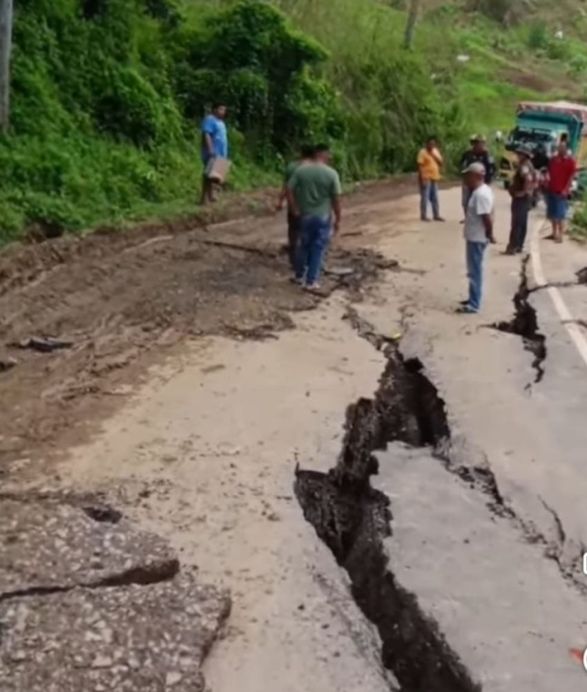 Jalan LMD di Karo Amblas Akibat Curah Hujan Tinggi