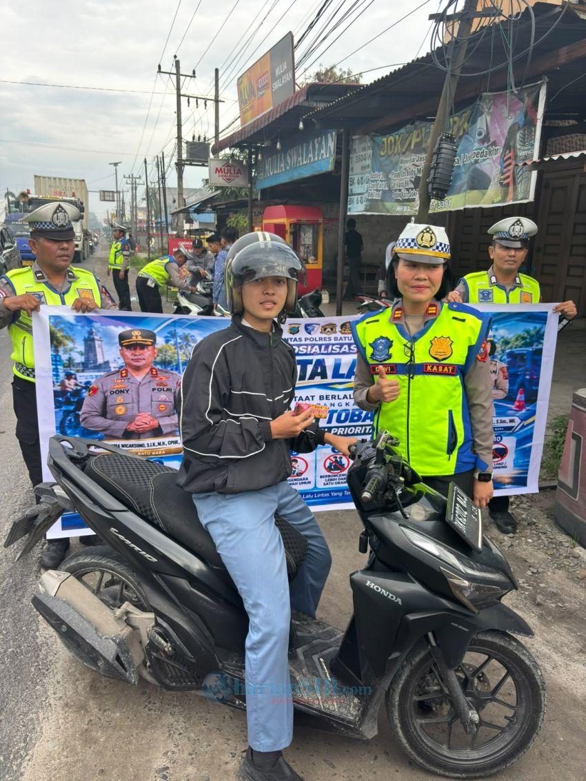 38 Pengendara Ditilang dalam Operasi Patuh Toba di Batubara